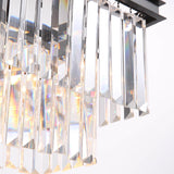 Vintage Clear Crystal Rectangular Chandelier - Dining Room