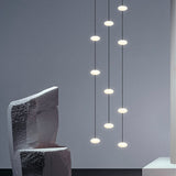 White Bloom Void Chandelier For Double Height