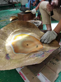 Hammered Brass Pendant Light