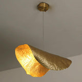 Hammered Brass Pendant Light