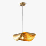 Hammered Brass Pendant Light