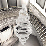 Alleri Luxury Duplex Staircase Hallway Crystal Chandelier