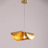 Hammered Brass Pendant Light