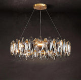 Oval Grey Crystal Chandelier