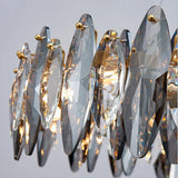 Oval Grey Crystal Chandelier